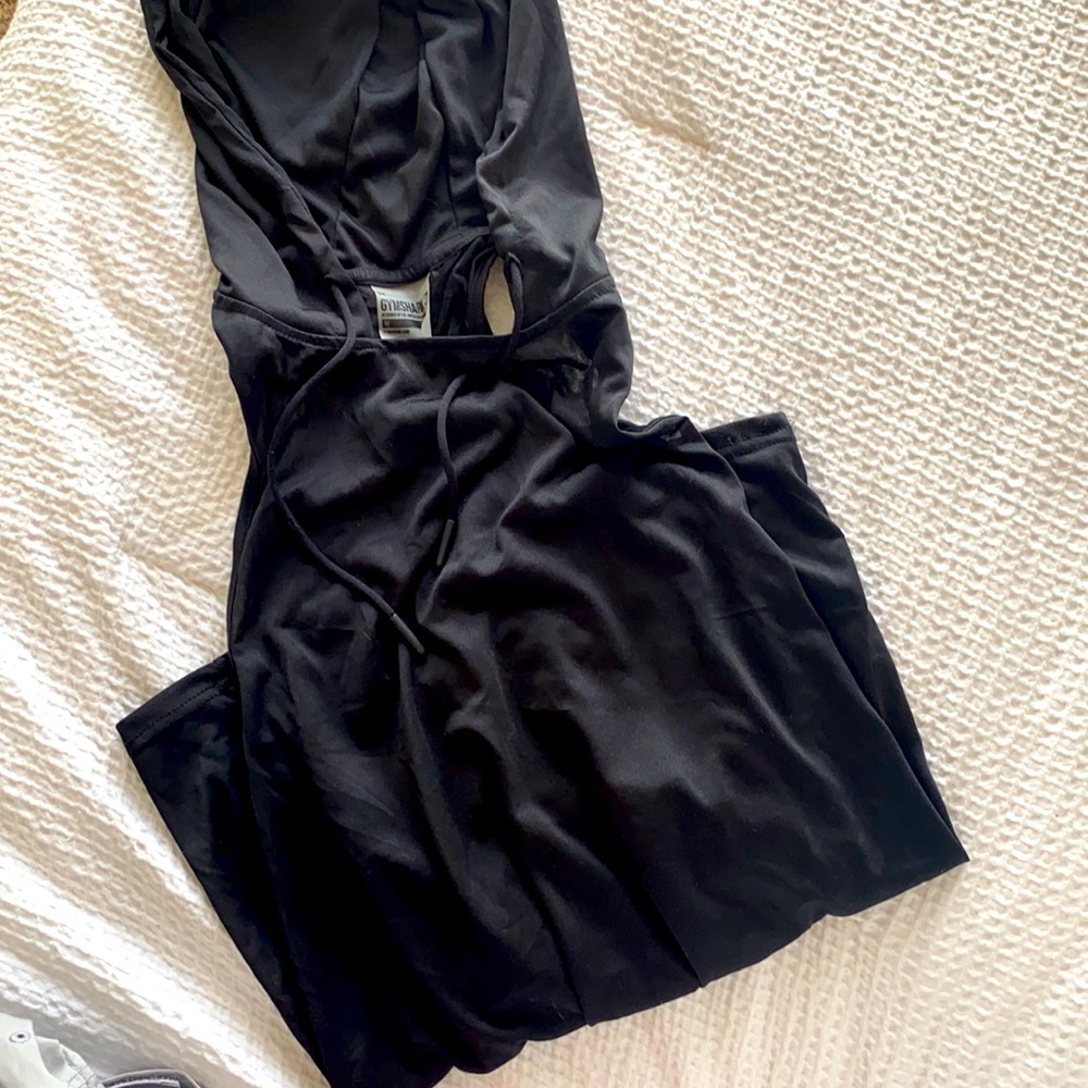 Gymshark Black tank hoodie
